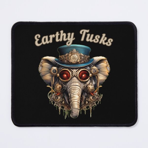 Item preview, Earthy Tusks. elephant face designed and sold by ElephantVibes.