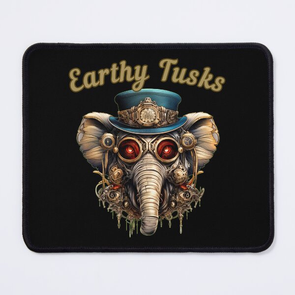 Item preview, Earthy Tusks. elephant portrait designed and sold by ElephantVibes.