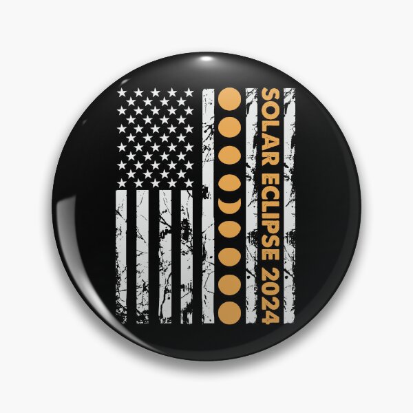 Item preview, Solar Eclipse 2024 American Flag designed and sold by ArtMeetsPizza.