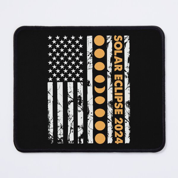 Item preview, Solar Eclipse 2024 American Flag designed and sold by ArtMeetsPizza.