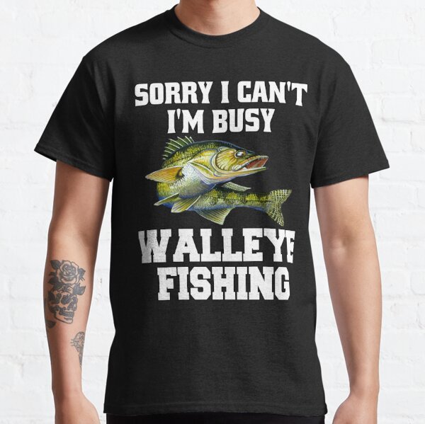 Walleye Fishing Shirt Walleye Fisherman Pine Forest T-Shirt