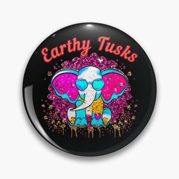 Item preview, Earthy Tusks. elephant saying designed and sold by ElephantVibes.