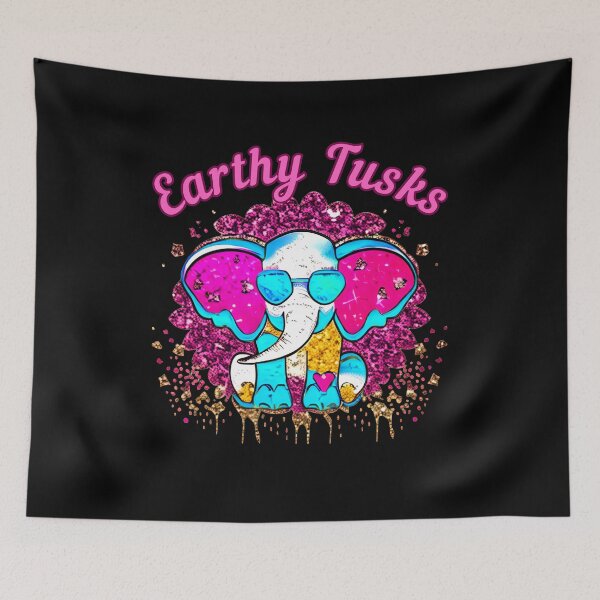 Item preview, Earthy Tusks. elephant quote designed and sold by ElephantVibes.