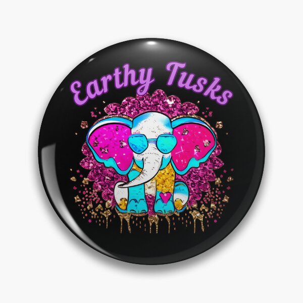 Item preview, Earthy Tusks elephant quote designed and sold by ElephantVibes.