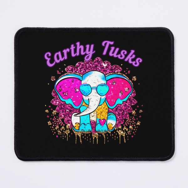 Item preview, Earthy Tusks elephant quote designed and sold by ElephantVibes.