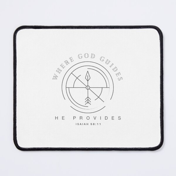 Item preview, Bible Verse Isaiah 58:11 - Where God Guides He Provides - Christian Quote designed and sold by Share-Blessings.