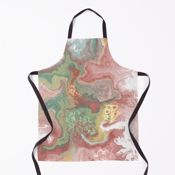 Item preview, Unakite, digital fluid pour with cells designed and sold by MayGreenAbgrall.