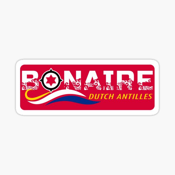 Aperçu de l'œuvre DRAPEAU DES Antilles Néerlandaises DE BONAIRE INSPIRÉ créée et vendue par FlutteringWings.