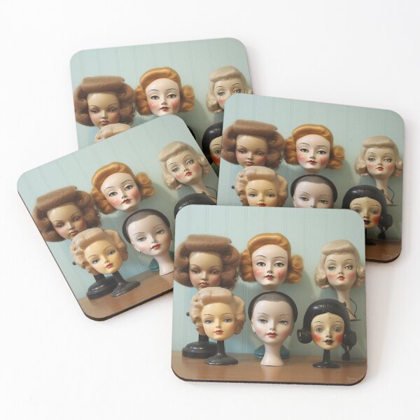 Item preview, 1950s Retro Doll Heads Mid-Century  designed and sold by Shelly Little.