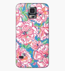 Rosa Blumenmuster Lily Hülle & Skin für Samsung Galaxy