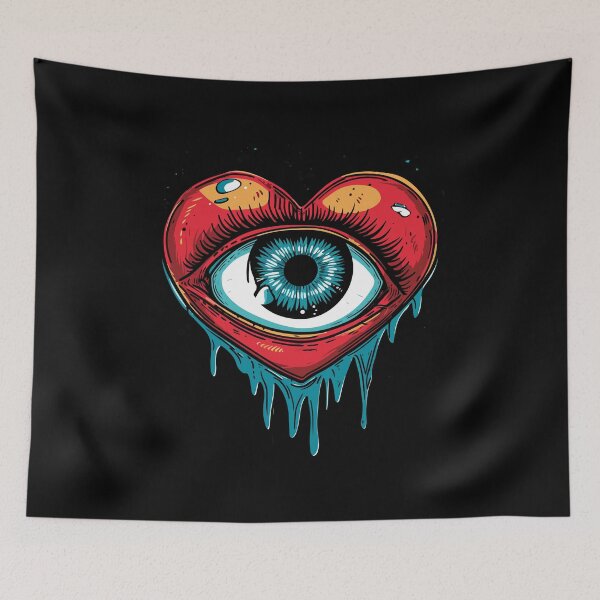 Item preview, Eye Heart - Love Valentine's Day Lover Couple Cute Funny designed and sold by TheRealmWithin.