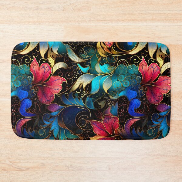 Item preview, Vibrant neon colorful floral pattern designed and sold by UmagineArts.