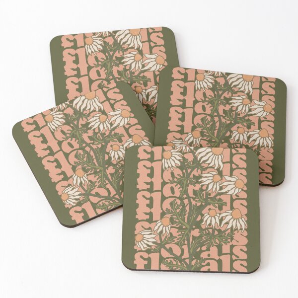 Item preview, Florals Retro Text Illustration with Mayweed designed and sold by WrenNielsen.