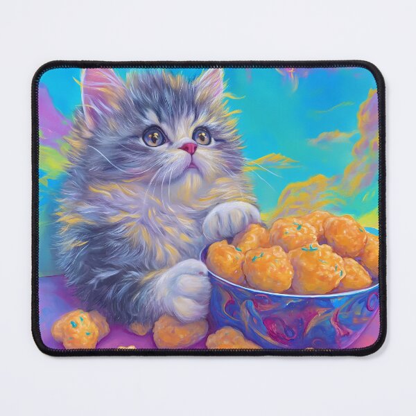 Item preview, 90's Aesthetic Cat with Chicken Nuggets designed and sold by NessasSpookyArt.