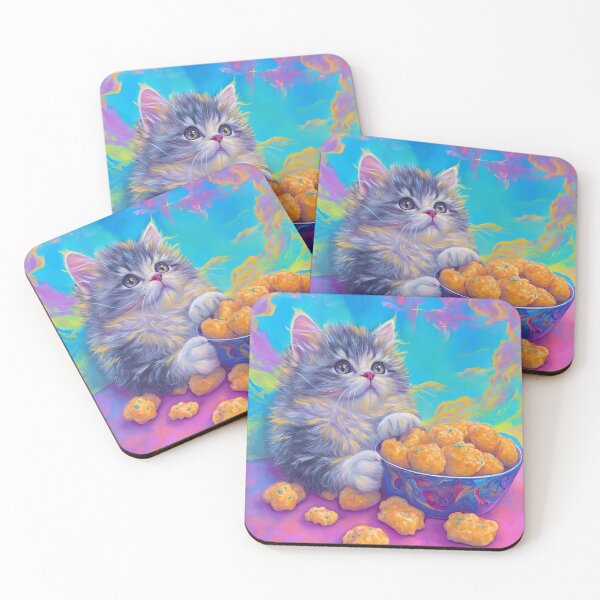Item preview, 90's Aesthetic Cat with Chicken Nuggets designed and sold by NessasSpookyArt.