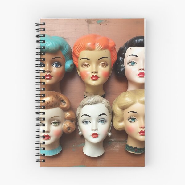 Item preview, 1950s Retro Doll Heads Mid-Century Modern designed and sold by Shelly Little.