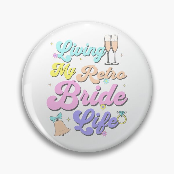 Item preview, Living My Retro Bride Life 70s Bride Groovy Wedding Theme designed and sold by Got2BSnazzy.