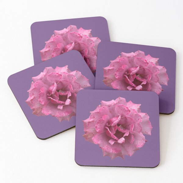 Item preview, Pink or Purple Speckled Rose on Dark Violet designed and sold by STHogan2.