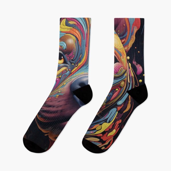 Item preview, Doggie Dazzle: A Pitbull's Psychedelic Trip designed and sold by pooshda.