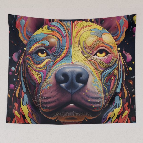 Item preview, Doggie Dazzle: A Pitbull's Psychedelic Trip designed and sold by pooshda.