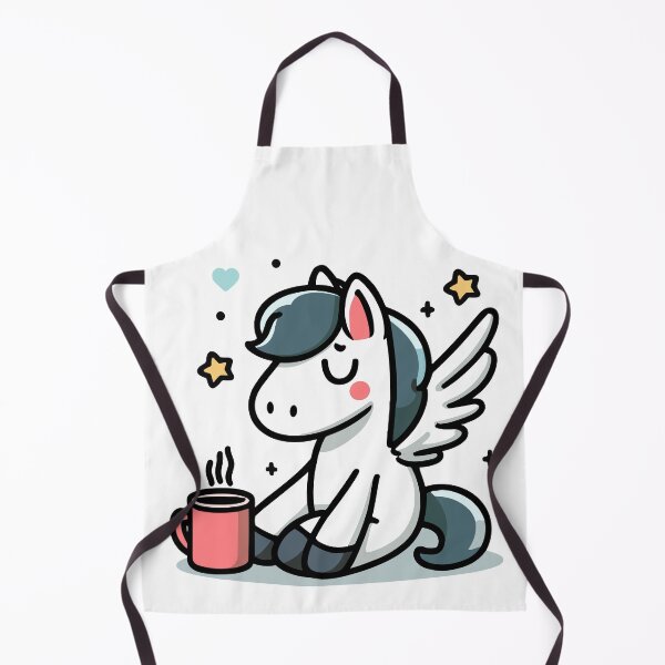 Item preview, Cute Pegasus Drinking Coffee designed and sold by BluRockDesigns.