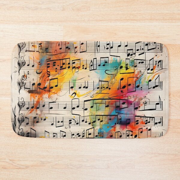 Item preview, abstract doodle of a music sheet with notes designed and sold by dcrc.