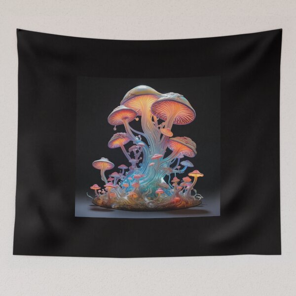 Item preview, Magic Mushrooms with the Light of Consciousness designed and sold by TheGlassPortal.