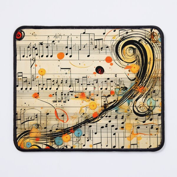 Item preview, abstract doodle of a music sheet with notes designed and sold by dcrc.