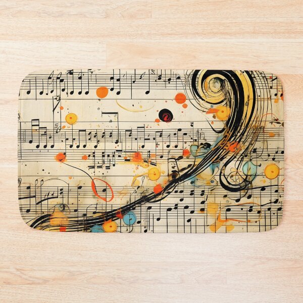 Item preview, abstract doodle of a music sheet with notes designed and sold by dcrc.