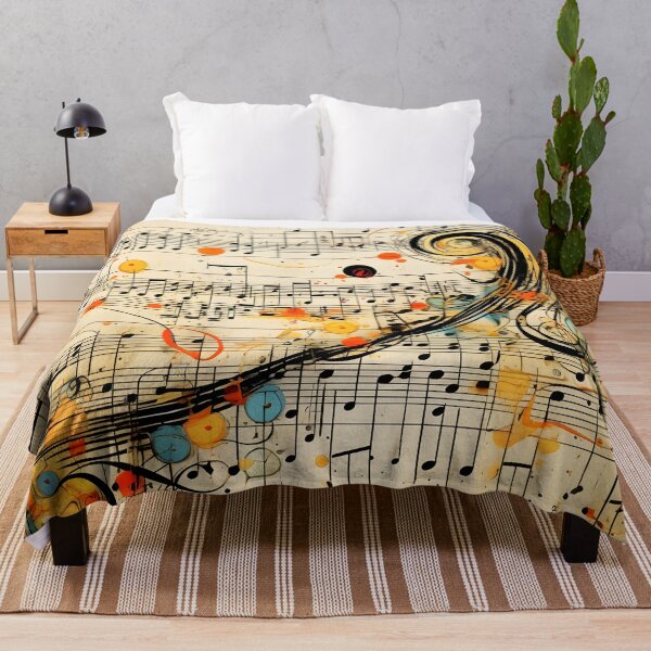 Item preview, abstract doodle of a music sheet with notes designed and sold by dcrc.