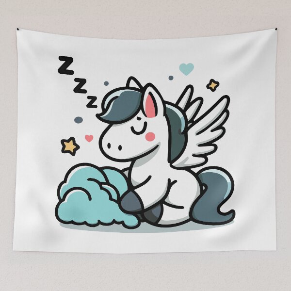 Item preview, Cute Pegasus Sleeping designed and sold by BluRockDesigns.