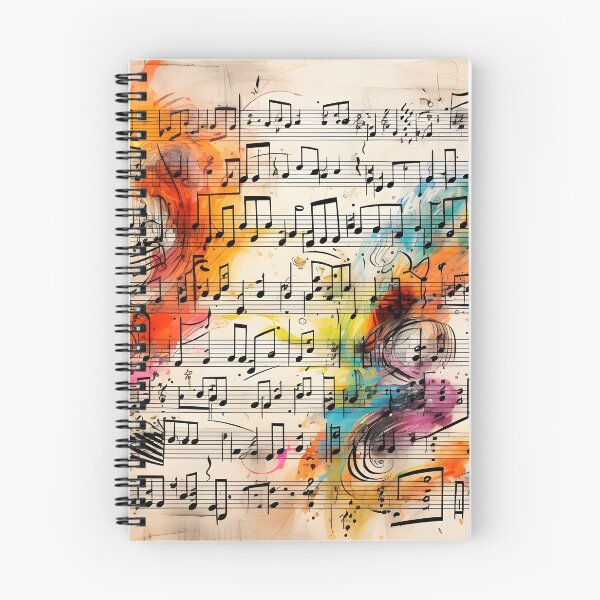 Item preview, abstract doodle of a music sheet with notes designed and sold by dcrc.