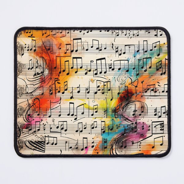Item preview, abstract doodle of a music sheet with notes designed and sold by dcrc.