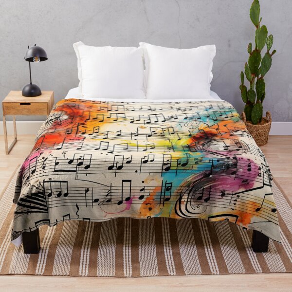 Item preview, abstract doodle of a music sheet with notes designed and sold by dcrc.