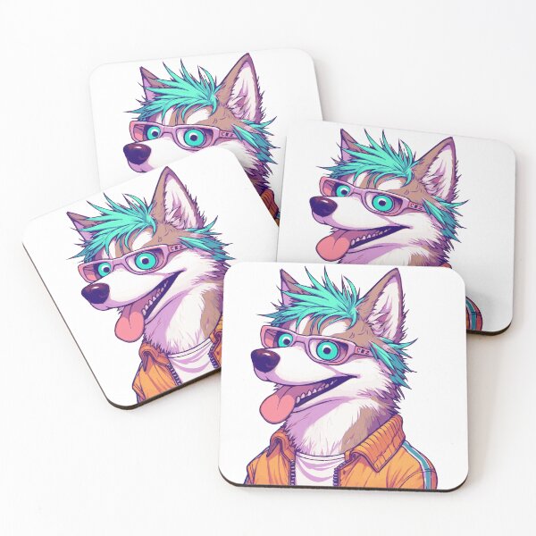Item preview, SiberianHusky Pastel color designed and sold by ArtsmileConcept.