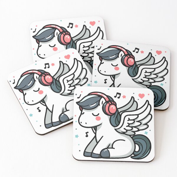 Item preview, Cute Pegasus Listening To Music designed and sold by BluRockDesigns.