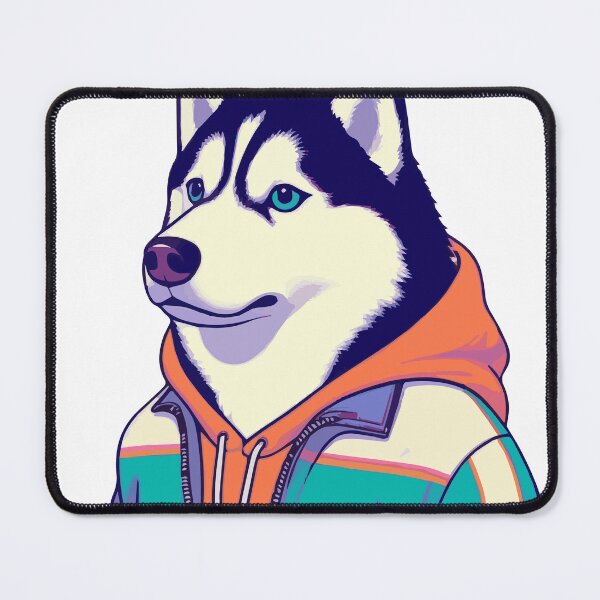 Item preview, SiberianHusky Pastel color designed and sold by ArtsmileConcept.
