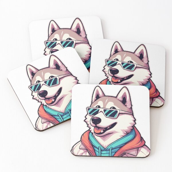 Item preview, SiberianHusky Pastel color designed and sold by ArtsmileConcept.