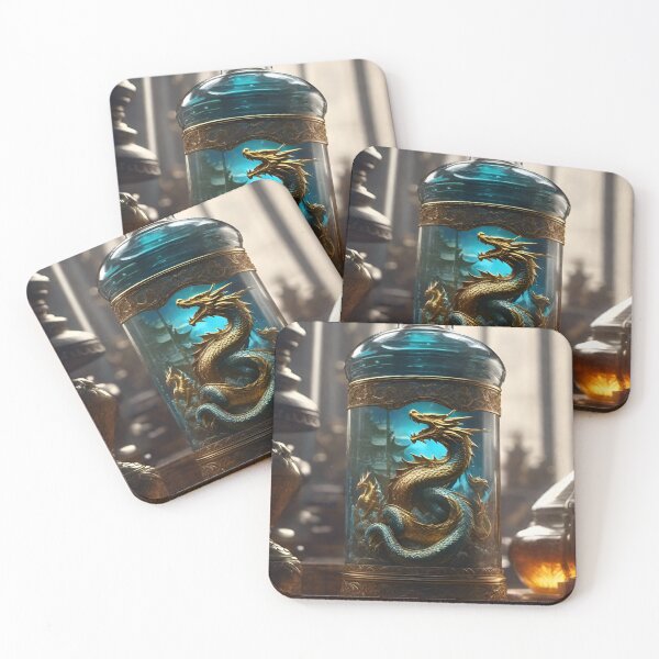 Item preview, Dragon in a bottle designed and sold by MatrixTattoo.