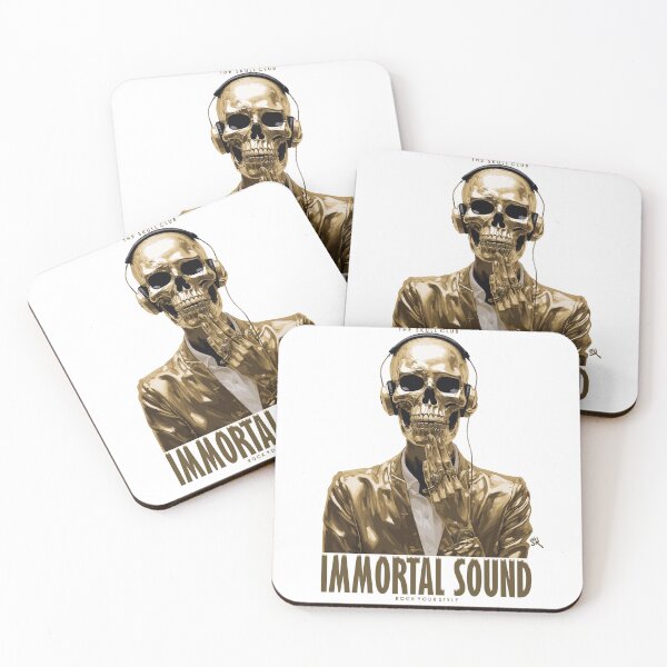 Item preview,  Immortal Sound - The Skull Club, skull, skull, headphones designed and sold by HIGUMAX.