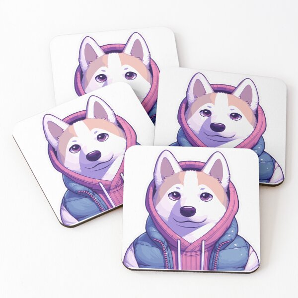 Item preview, SiberianHusky Pastel color designed and sold by ArtsmileConcept.