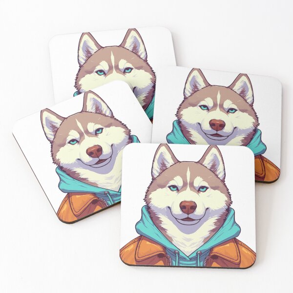 Item preview, SiberianHusky Pastel color designed and sold by ArtsmileConcept.