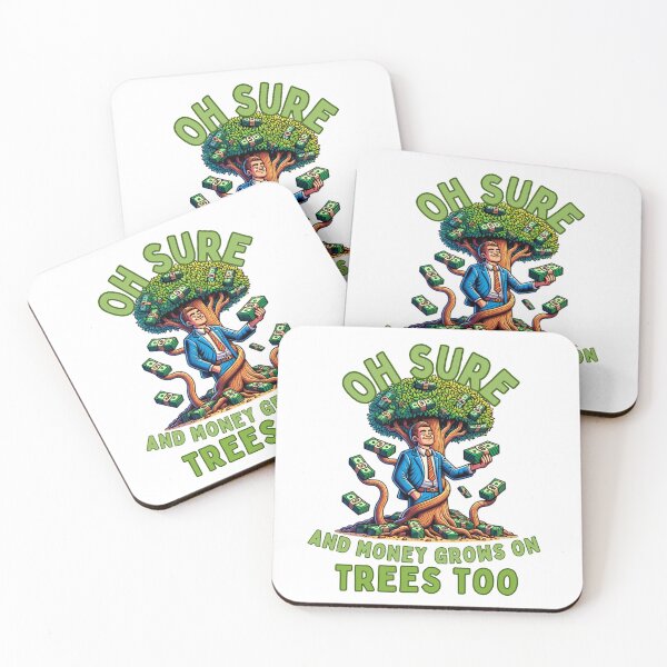 Item preview, Money Grows on Trees - Sarcastic Business Artwork designed and sold by Designowner.