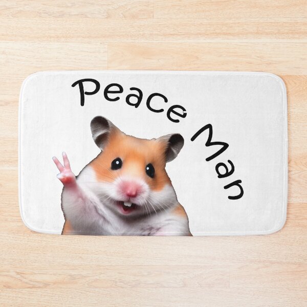 Item preview, Peace Man Hamster Meme designed and sold by Tamer ⭐⭐⭐⭐⭐.