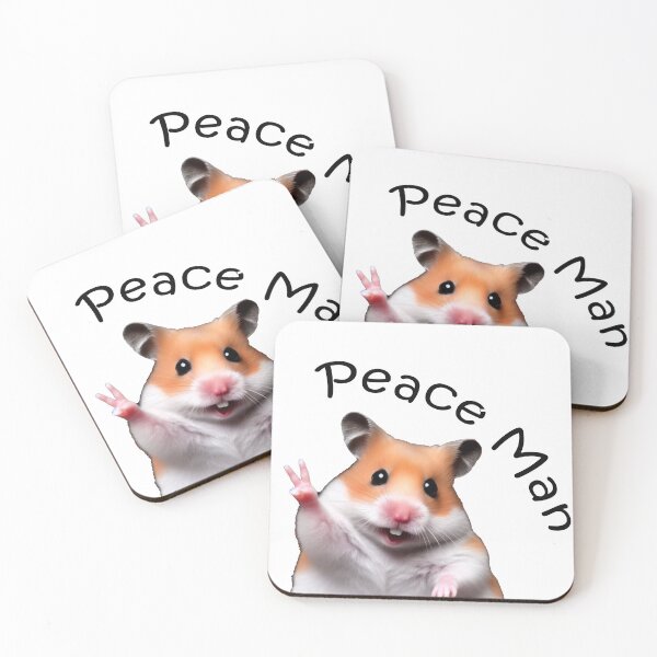Item preview, Peace Man Hamster Meme designed and sold by Tamer ⭐⭐⭐⭐⭐.
