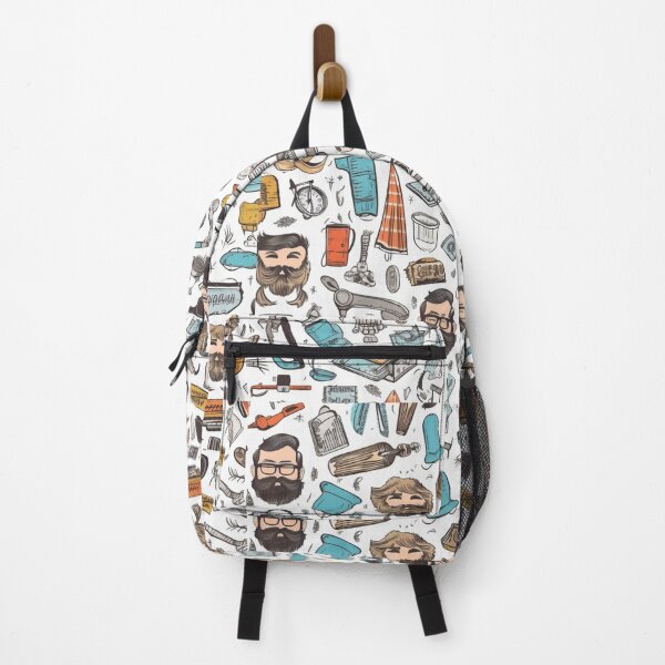 Item preview, Beard Lover Retro Pattern | Hipster Doodles & Vintage Tools designed and sold by HichamElorchi.