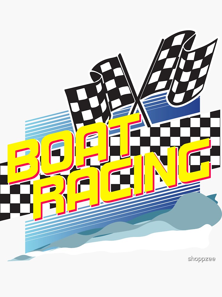 "Racing Boat Racing Gear RC Race Boat" Sticker for Sale by shoppzee