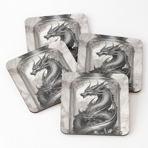 Item preview, Medieval dragon designed and sold by MatrixTattoo.