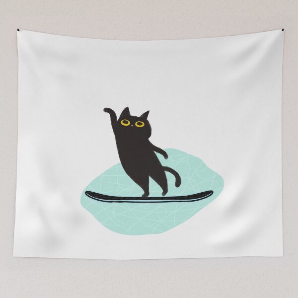 Item preview, Cat skiing funny designed and sold by Ouzgane.