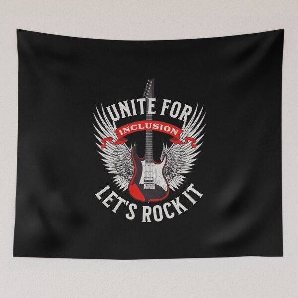 Item preview, Unite for inclusion, let's rock it  designed and sold by InspireGlow.